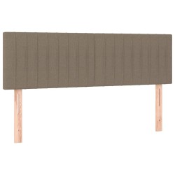 Tête de lit à LED Taupe 144x5x78/88 cm Tissu 
