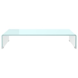 Meuble TV/Support pour moniteur 70x30x13 cm verre vert 