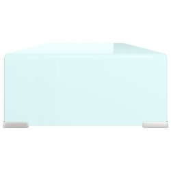 Meuble TV/Support pour moniteur 70x30x13 cm verre vert 