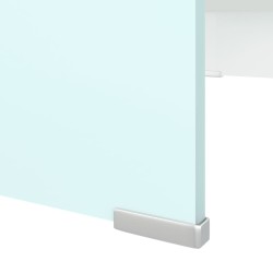 Meuble TV/Support pour moniteur 70x30x13 cm verre vert 