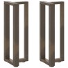 Pieds de table console en T, 2 pièces, noir, 38 x 25 x (72-73) cm, acier 