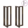 Pieds de table console en T, 2 pièces, noir, 38 x 25 x (72-73) cm, acier 