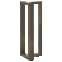 Pieds de table console en T, 2 pièces, noir, 38 x 25 x (72-73) cm, acier 