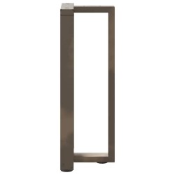 Pieds de table console en T, 2 pièces, noir, 38 x 25 x (72-73) cm, acier 