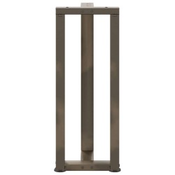 Pieds de table console en T, 2 pièces, noir, 38 x 25 x (72-73) cm, acier 