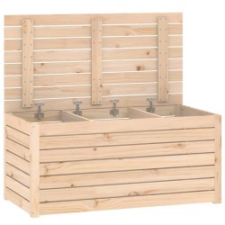 Boîte de jardin 101x50,5x46,5 cm bois massif de pin 