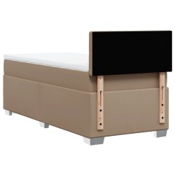 Sommier à lattes de lit avec matelas Cappuccino 90x190 cm 