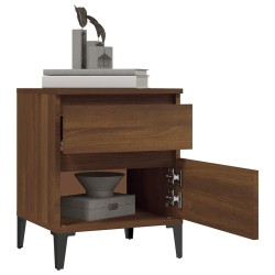 Tables de chevet 2 pcs Chêne marron 40x35x50 cm 