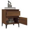 Tables de chevet 2 pcs Chêne marron 40x35x50 cm 