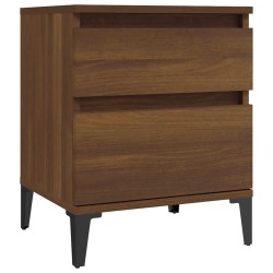 Tables de chevet 2 pcs Chêne marron 40x35x50 cm 
