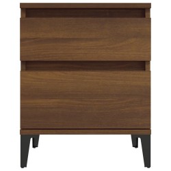 Tables de chevet 2 pcs Chêne marron 40x35x50 cm 