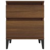 Tables de chevet 2 pcs Chêne marron 40x35x50 cm 