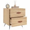 Tables de chevet 2 pcs chêne sonoma 40x35x47,5 cm 