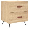 Tables de chevet 2 pcs chêne sonoma 40x35x47,5 cm 