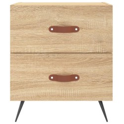 Tables de chevet 2 pcs chêne sonoma 40x35x47,5 cm 