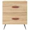Tables de chevet 2 pcs chêne sonoma 40x35x47,5 cm 