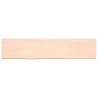 Comptoir de salle de bain 180x40x(2-6)cm bois massif non traité 