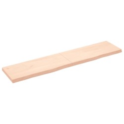 Dessus de table 180x40x(2-6) cm bois de chêne massif non traité 
