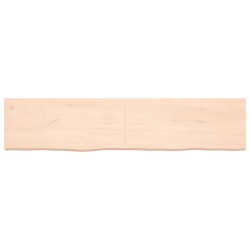Dessus de table 180x40x(2-6) cm bois de chêne massif non traité 