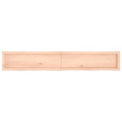 Dessus de table 180x40x(2-6) cm bois de chêne massif non traité 