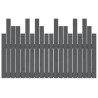 Tête de lit murale Gris 127,5x3x80 cm Bois massif de pin 