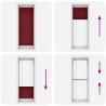 Store plissé rouge bordeaux 70x200 cm largeur du tissu 69,4 cm 