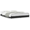 Cadre de lit sans matelas noir 120x190 cm 