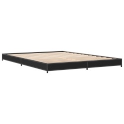 Cadre de lit sans matelas noir 120x190 cm 