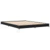 Cadre de lit sans matelas noir 120x190 cm 