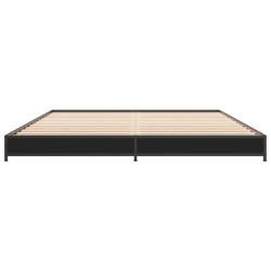 Cadre de lit sans matelas noir 120x190 cm 