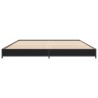 Cadre de lit sans matelas noir 120x190 cm 