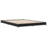 Cadre de lit sans matelas noir 120x190 cm 