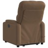 Fauteuil inclinable de massage électrique Marron Tissu 