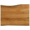 Dessus de table 90x60x2,5 cm bord vivant bois massif manguier 