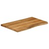 Dessus de table 90x60x2,5 cm bord vivant bois massif manguier 