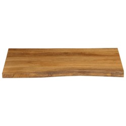 Dessus de table 90x60x2,5 cm bord vivant bois massif manguier 