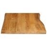Dessus de table 90x60x2,5 cm bord vivant bois massif manguier 