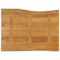 Dessus de table 90x60x2,5 cm bord vivant bois massif manguier 