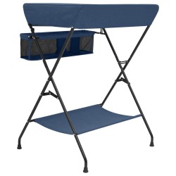 Table à langer Bleu marine Fer 