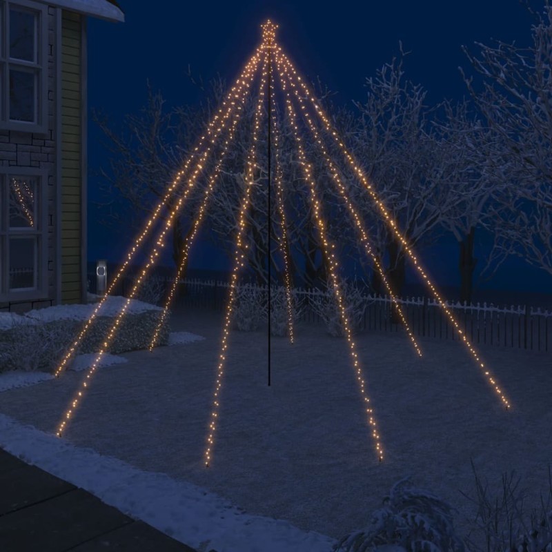 Lumières d'arbre de Noël Intérieur/Extérieur 800 LED 5 m 