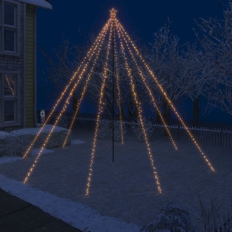 Lumières d'arbre de Noël Intérieur/Extérieur 800 LED 5 m 