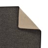 Tapis de couloir aspect sisal anthracite 80x400 cm 