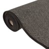 Tapis de couloir aspect sisal anthracite 80x400 cm 