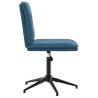 Chaises à manger lot de 6 bleu velours 
