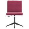 Chaises à manger lot de 6 rouge bordeaux velours 