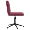 Chaises à manger lot de 6 rouge bordeaux velours 