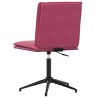 Chaises à manger lot de 6 rouge bordeaux velours 