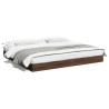 Cadre de lit sans matelas chêne marron 200x200 cm 