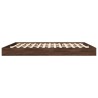 Cadre de lit sans matelas chêne marron 200x200 cm 