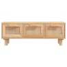 Table basse Marron 80x40x30 cm Bois d'ingénierie et pin massif 